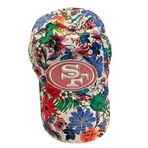 '47 Brand San Francisco 49ers Floral Print Adjustable Baseball Cap Women's NFL